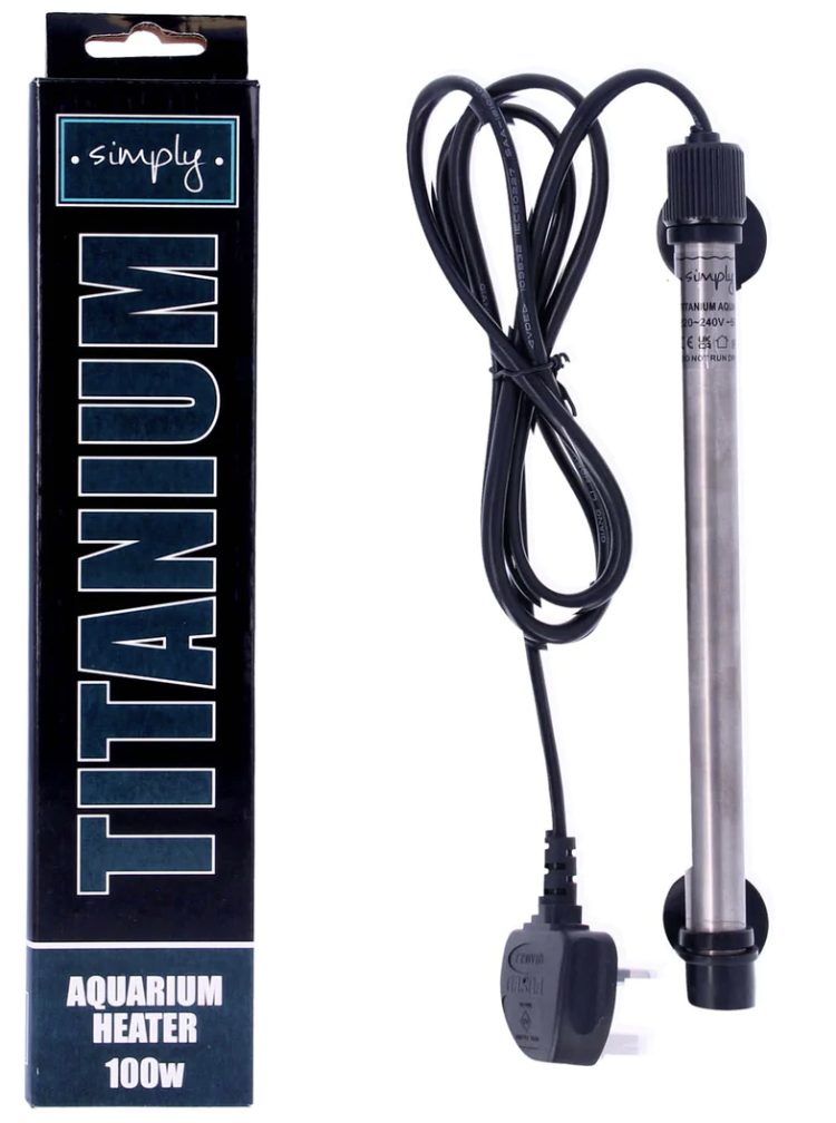 Simply Titanium Heater 100w H2O Aquatics